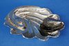 Hand Hammered Silver Plated Footed Mussel Dish
