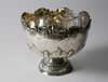 Thomas Levesley - Sheffield Sterling Silver Repousse Pedestal Fruit Bowl