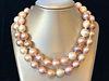 13mm - 15mm Multi-Color Freshwater Baroque Pearl Necklace