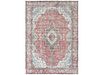 Hand Knotted Vintage Red Persian Sheared Wool Tabriz Carpet