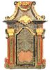 18th/19th CENTURY CARVED & PAINTED RELIQUARY