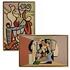 Picasso (manner), large needlepoint tapestries