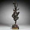 Chaim Gross, patinated bronze sculpture, 1979