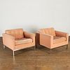 Florence Knoll, pair lounge armchairs