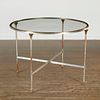 Maison Jansen style steel and brass dining table
