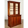 Regency brass inlaid rosewood bookcase cabinet