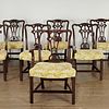 Set (8) Schmieg & Kotzian mahogany dining chairs