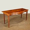 George III inlaid mahogany serving table