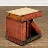 Whimsical Italian painted tole side table