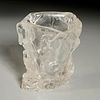 Chinese carved rock crystal brush pot