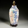 Large Chinese Export porcelain vase lamp
