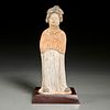 Chinese painted terracotta figure of a court lady