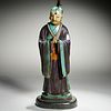 Chinese Ming era Fahua tilework figure