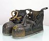 1942 Schrader Leather Diving Boots w/ Navy Stamp
