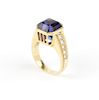 A tanzanite and gold ring, Silverhorn