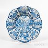 German Delft Blue and White Charger