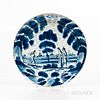Delft Blue and White Landscape Charger
