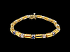 Delicate Gem Diamond and Sapphire Bracelet