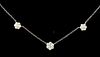 Suna Brothers Triple Diamond Clover Necklace