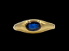 Larter &  Sons Oval Bezel Set Sapphire Ring
