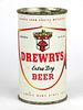 1962 Drewrys Extra Dry Beer 12oz  55-18 Flat Top Chicago, Illinois