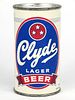 1954 Clyde Lager Beer 12oz  49-37 Flat Top Fall River, Massachusetts