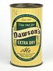 1954 Dawson's Ale 12oz  53-09 Flat Top New Bedford, Massachusetts