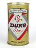 1969 Duke Beer 12oz  T60-12 Ring Top Pittsburgh, Pennsylvania