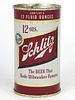 1954 Schlitz Beer 12oz  129-29v Flat Top Milwaukee, Wisconsin