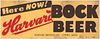 1942 Harvard Bock Beer  Lowell, Massachusetts