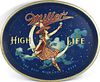1950 Miller High Life Beer 16Â½ x 13Â½ inch oval tray  Milwaukee, Wisconsin