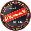 1933 Plymouth Beer 13 inch tray  Plymouth, Wisconsin