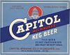 1940 Capitol Milwaukee Beer 64oz  Half Gallon  WI290-12 Milwaukee, Wisconsin