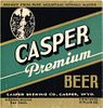 1945 Casper Premium Beer 12oz  WS128-09 Casper, Wyoming