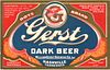 1933 Gerst Dark Beer 12oz  ES119-24 Nashville, Tennessee
