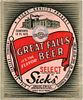 1944 Great Falls Beer 12oz  WS77-16 Great Falls, Montana