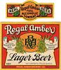 1934 Regal Amber Lager Beer 11oz  WS44-11 San Francisco, California