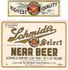 1940 Schmidt's Select Near Beer 12oz  CS101-16 Saint Paul, Minnesota