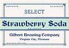 1924 Select Strawberry Soda 10Â½ x 13Â½ inch tray  WS82-20V Virginia City, Montana