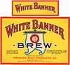 1930 White Banner Brew 12oz  WI286-85V Peoria Heights, Illinois