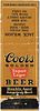 1937 Coors Export Lager Beer 114mm CO-AC-10 - Jack Wilson Tavern Â Denver