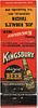 1940 Kingsbury Beer 113mm WI-KINGSB-6 - Joseph Kubale's Tavern Reedsville Wisconsin