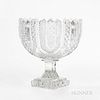 Cut Crystal Footed Punch Bowl