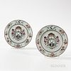 Pair of Export Porcelain Armorial Plates