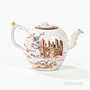 Export Porcelain Teapot with Castle