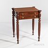 Classical Carved Mahogany Two-drawer Worktable