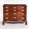 Chippendale Mahogany Reverse Serpentine Chest of Four Drawers