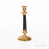Neoclassical Brass Candlestick