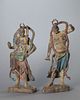 Two Bronze Figures of Guardian