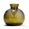 Verrerie Legras Art Deco Glass Vase